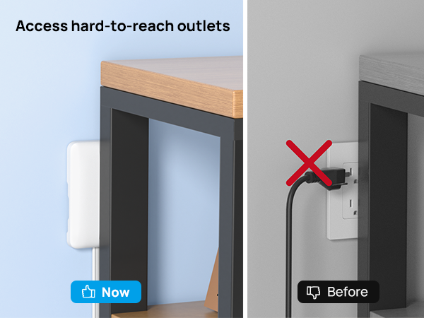 flat wall plug