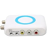 M65A-NTSC RF Modulator, NTSC TV Link Modulator AV to RF Converter, VHF Demodulator Converter with...