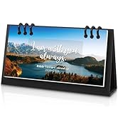 Zuozee Small Desk Calendar 2025-2026, Bible Mini Desk Calendar (From May 2025 to December 2026) F...