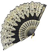 EOSAU Handheld Chinese Folding Fan Hand Fans for Women Foldable Bulk for Party Wedding Church Dan...