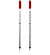 DOITOOL 2 Pcs Driveway Markers Solar Powered, 30 Inch Reflective Red Driveway Reflectors on Poles...