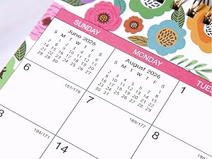 2026-2027 desktop calendar 2026-2027 standing desk calendar