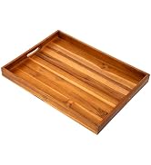 Dynamic-Top Teak Wood Noodle Board Stove Cover with Handles for Gas & Electric Stoves, Wooden Sto...