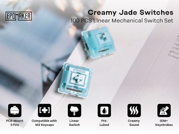 EPOMAKER Creamy Jade Linear Mechanical Switch