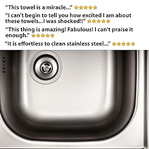 stainless steel cleaner cleaning wipes polish appliances streak free sink water marks residue grease