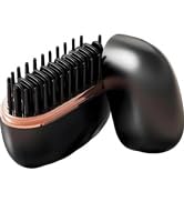 Glambrush Mini Hair Straightener,Rechargeable Wireless Portable Hair Straightener Brush,3-Speed T...