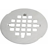 Brushed Nickel Snap-in Shower Floor Drain Cover,Hidrop 4-1/4" OD Round Shower Strainer Grid, Easy...