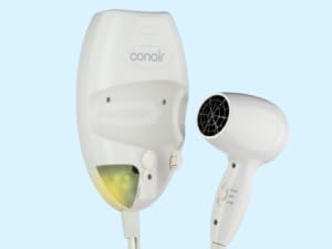 Hair dryer with wall mount