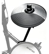 HXW Expansion Cymbal Set for Electric Drum Set Electronic Drum Kit, 10" Dual-zone With Choke Cymb...