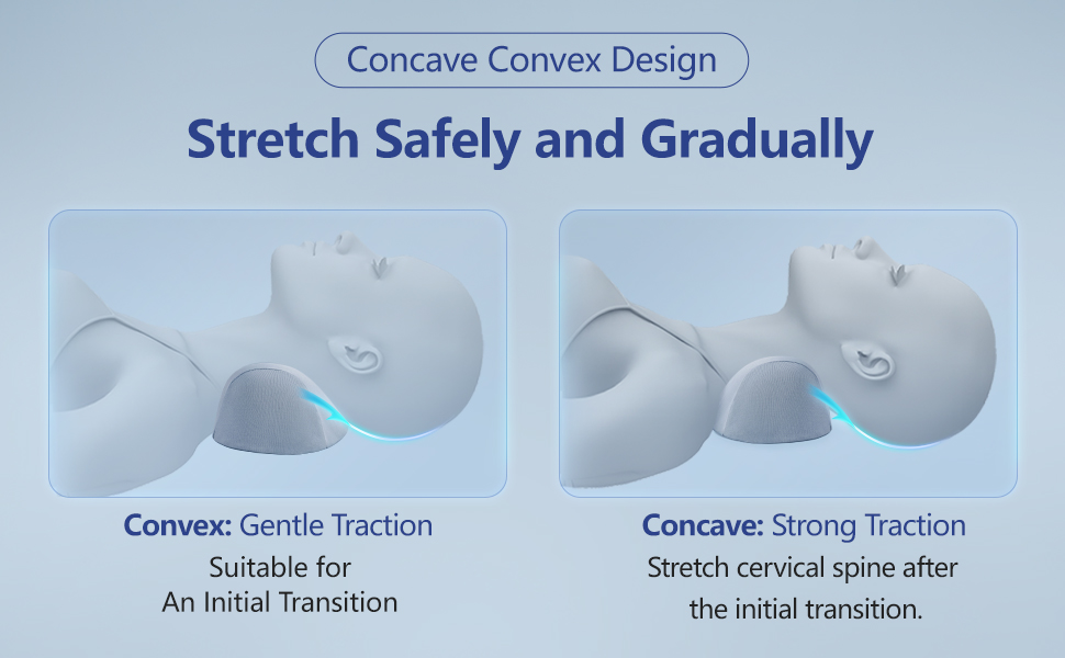 Cervical traction neck pillow