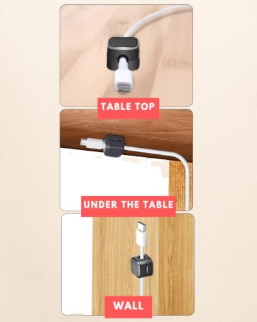 cable cord organizer desk holder wire magnetic management clips charger phone