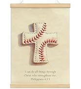 KDHTY Christian Baseball Bedroom Decor for Boys Room Decor, Christian Gifts for Men,Scripture Spo...