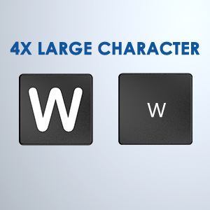 Large Print Computer Keyboard WiredUSB Full Size Quiet Keyboard Oversized Print Letter