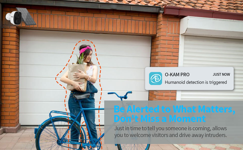 EVERSECU 2K 3MP Solar-Powered Wireless Security Camera Support Pairing Via Bluetooth