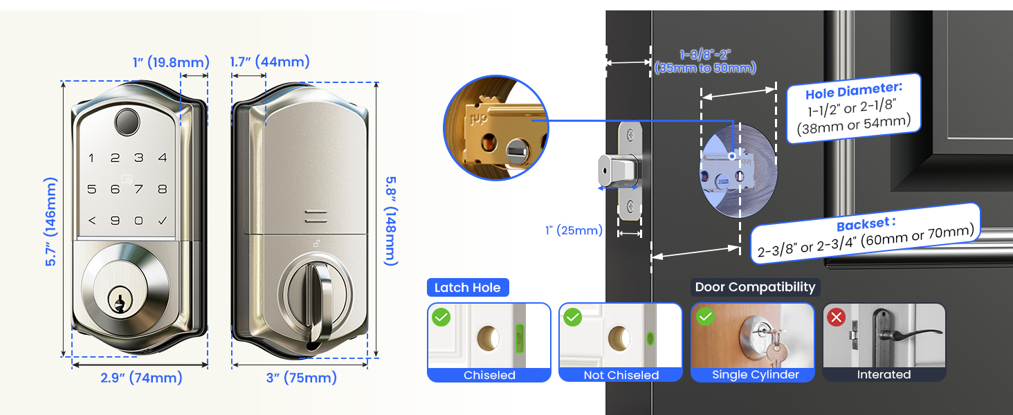 wifi deadbolt smart lock
