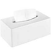 Y-in Hand Tissue Box Cover, Rectangular Facial Tissue Holder with Bottom, Decorative Storage Box ...
