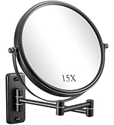DECLUTTR 1X/15X Wall Mounted Makeup Mirror, 8