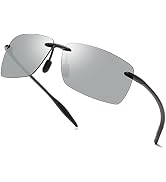 Vepiant Rimless Polarized Sports Sunglasses for Men Women Driving Running Fishing Golf 100% UV Bl...