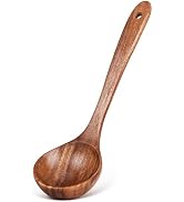 Wooden Soup Spoon for Cooking, Teak Soup Ladle, Wooden Ladle for Soup, Natural Wood Ladle Spoon, ...