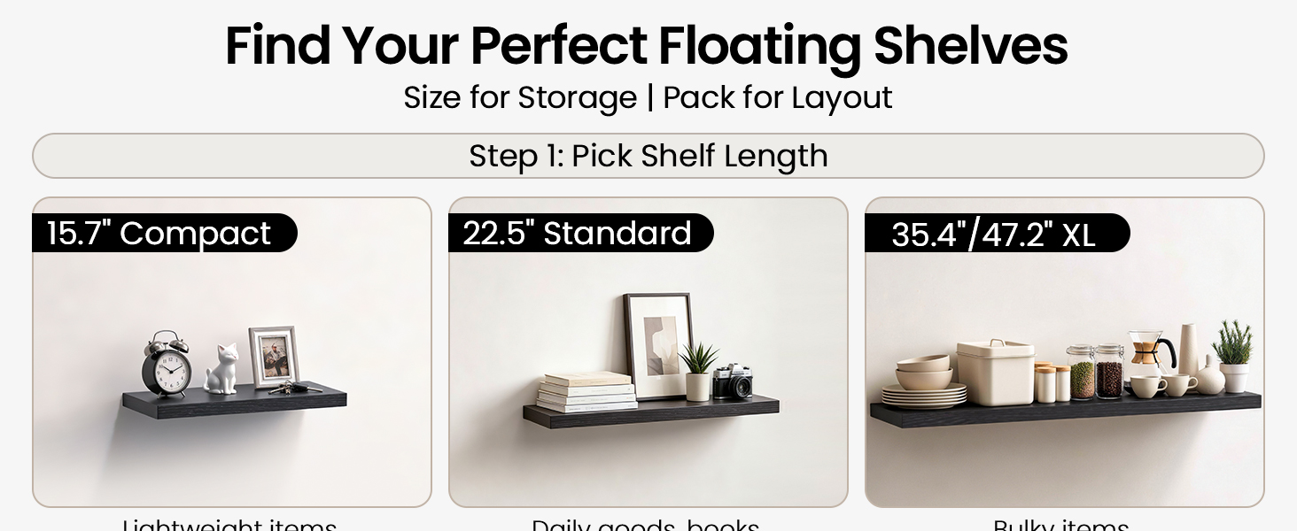 floating shelves select guide