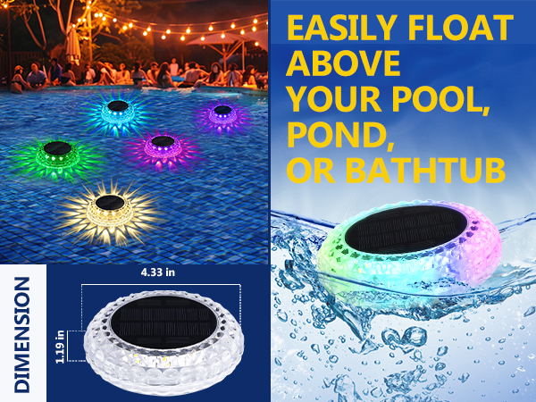 pool lights solar powered