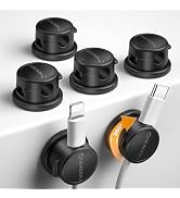 NEWDERY Upgraded Magnetic Cord Holder Cable Clips Cord Organizer for Desk | Cable Management Clip...