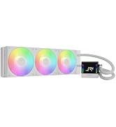 GAMDIAS CHIONE E4 360mm AIO CPU Liquid Cooler, Real-time Digital Display Patented PWM Pump, Hidde...