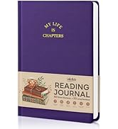 WEMATE Reading Journal, Book Review Journal with 220Pages, 80 Book Reviews & 5 Bookmarks, Book Tr...