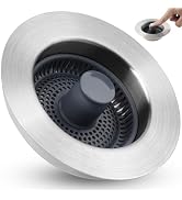 Hygie Rinse 3-in-1 Kitchen Sink Stopper Strainer, 304 Stainless Steel Pop Up Sink Drain Strainer ...