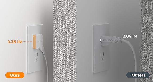 thin slim flat plug