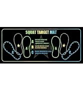 Squat Target Mat, Non-Slip Squat Mat with Foot Position for Improved Muscle Activation, Density P...