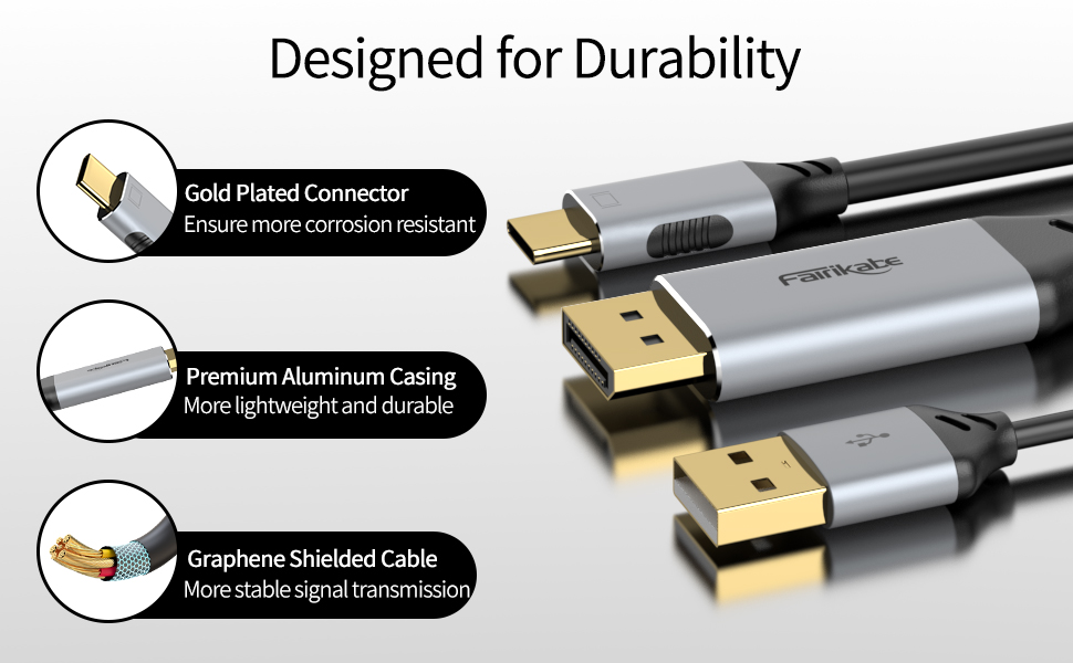 DisplayPort to USB C Adapter