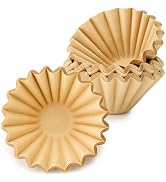 Segarty 1-4 Cup Paper Coffee Filters Disposable, 100 Count 7.2in Unbleached Natural Brown Basket ...