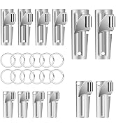 Anglecai 12 PCS P-38 and P-51 Military Style Can Openers with Key Rings | Stainless Steel Militar...