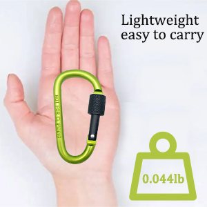 d ring hooks are lightweight and portable