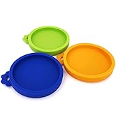COMTIM 3 Pack Cat Food Can Lids, Silicone Small Pet Food Can Lids Covers for 3 oz Cat Food Cans