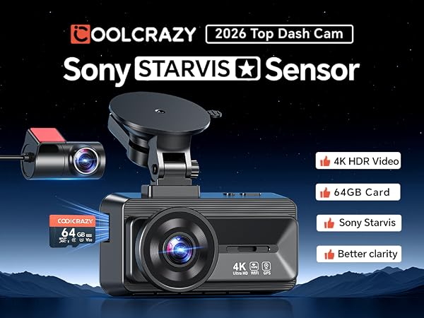 sony starvis dash cam front and rear