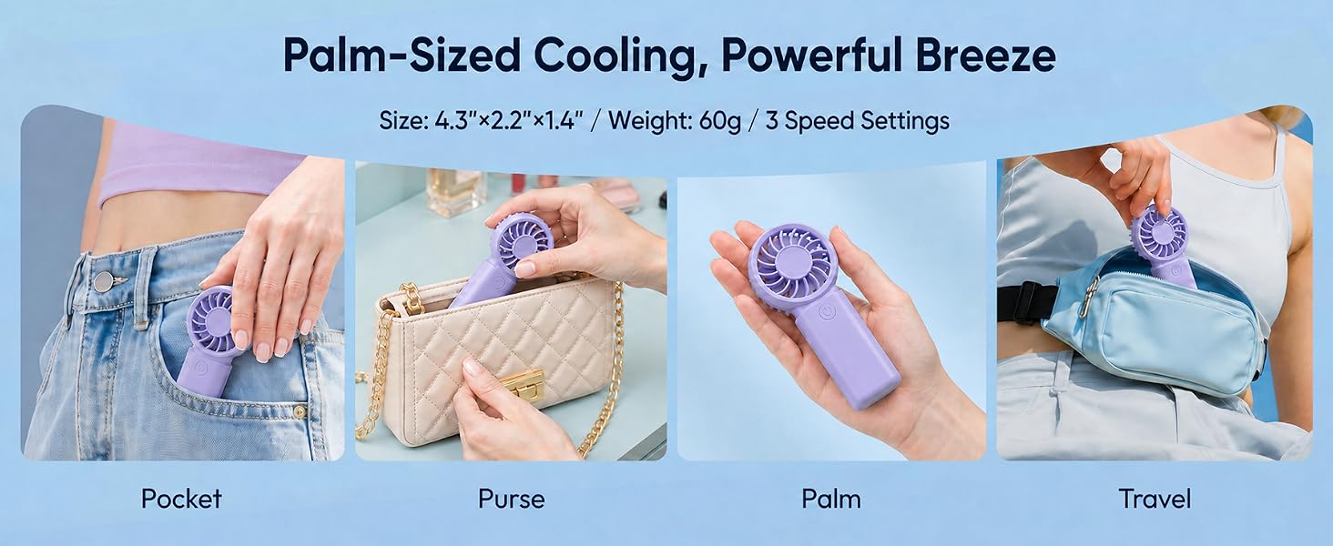 portable pocket mini fan