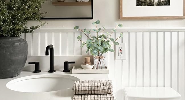 bathroom plants decor
