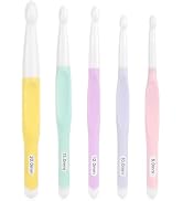 Aeelike 5 PCS Crochet Hook Set, Large Ergonomic Crochet Hooks, Big Crochet Hooks Set, Multicolor ...