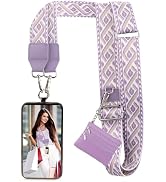 XANGNIER Clip and Go Strap for Phone with Wallet Crossbody, Phone Strap with Zippered Wallet, Adj...