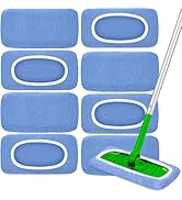 Reusable Mop Pads Compatible with Swiffer Sweeper Mop, Microfiber Dry Sweeping Cloths & Machine W...