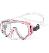 Adult Diving Masks Full Face Snorkel Mask -Anti-Fog Dry Snorkel System Prevents Leaks for Effortl...