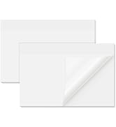 EUSOAR Clear Sticky Notes, 100 Sheets Waterproof PET Bible Stickers Transparent Sticky Notes 6x4,...