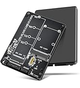ELUTENG M.2 NGFF to SATA Adapter MSATA and B Key/B&M Key M.2 NGFF SDD to 2.5" SATA III 2 in 1 Con...
