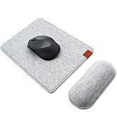 SenseAGE Enlarge Mouse Pad & Mouse Wrist Rest Set, Ergonomic Mouse Mat with Non-Slip Base and Key...