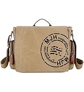 FSD.WG Satchel Messenger Bag for Men Canvas,Travel Shoulder bag 13.5" Laptop Bags Bookbag