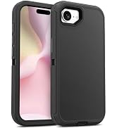 Jelanry Case for iPhone 16e 2025, Heavy Duty & Rugged Dual-Layer with USB C Port Anti dust Protec...