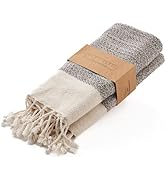 BAY LAUREL Turkish Hand Towel – Pack of 2 | Soft & Absorbent Decorative Towels for Bathroom, Hand...