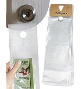 Skywin 1000 Door Hanger Bags 6 x 19 inches - Clear Door Hanger Bags Protects Flyers, Brochures, N...